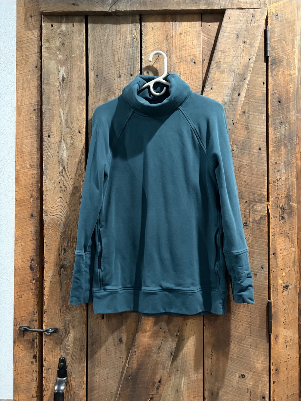 Lululemon Woman’s Teal Funnel Neck Sweater